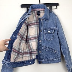 Gap Flannel-Lined Denim Jean Jacket - XS